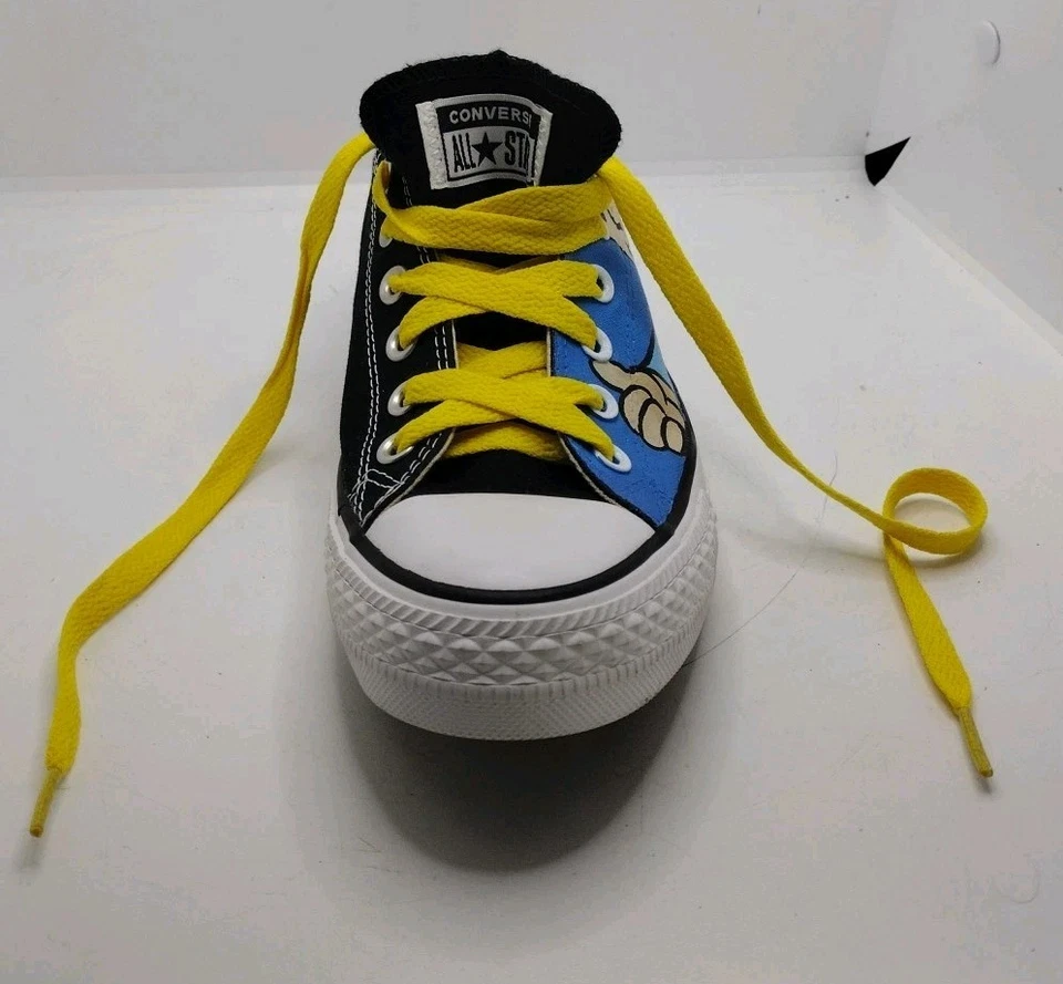 Personalizado Fallout Vault Boy Converse Bóveda pintada a mano 101 talla hombre 6/mujer 8 Foto 3 de 4