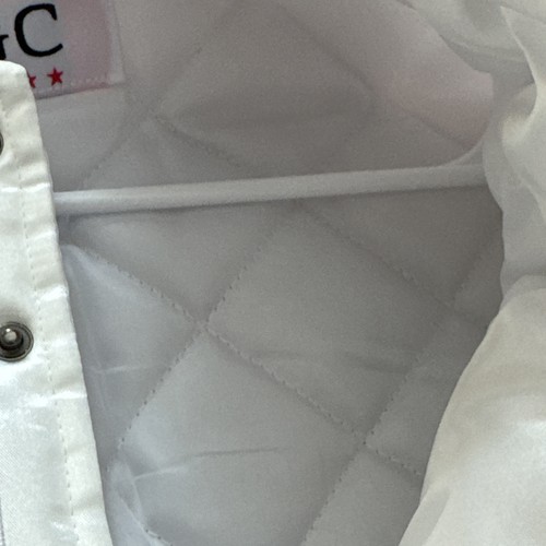 NWT Men's XL Headgear Caitlin Clark Dowling Catholic HS Satin Jacket White - 第 8/12 張圖片