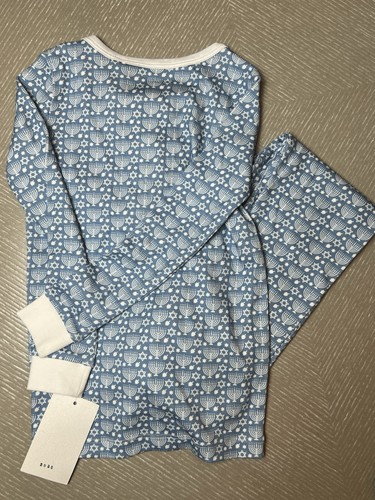 Lila + Hayes Blue Hanukkah Kids Pajamas NEW Size 5 - Picture 8 of 8