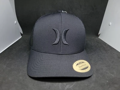 Hurley Mens Black snapback authentic trucker Del Mar hat clasics Black/Black