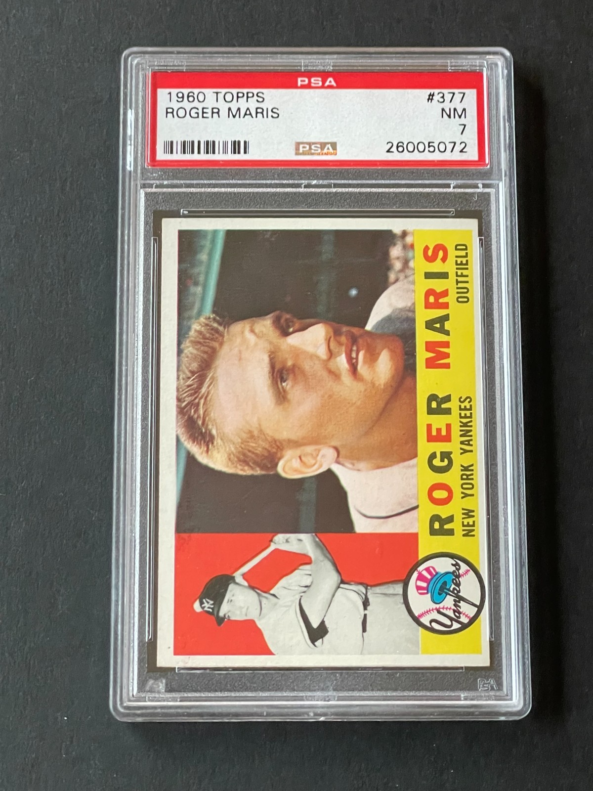 1960 Topps Roger Maris PSA 7 NM #377