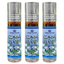 3 Pack Jasmine Al Rehab Roll On 6mL Each Perfume Oil Concentrated