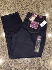 NWT Womens Gloria Vanderbilt Amanda Classic Rise Tapered Leg Stretch 18 Average