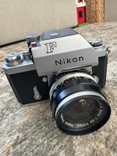 Nikon F Silver 35mm Camera with Photomic Finder + Nikkor-S Auto 35mm f/2.8