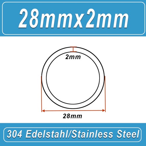 304 Stainless Steel Round Pipe/Tube 8mm to 325mm Outer Diameter Length 100mm - Picture 58 of 178