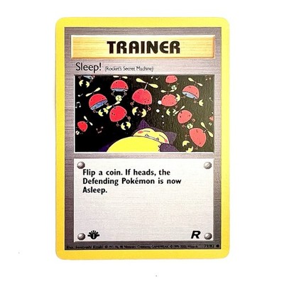 Team Rocket Sleep! Trainer 1st Edition Pokmon Vintage Card Rare TCG | eBay