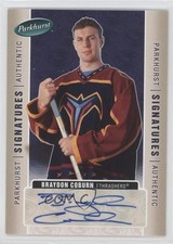 2005-06 Parkhurst Signatures Braydon Coburn #BC Auto 2u3