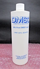 DMSO Dimethyl Sulfoxide Pure DMSO Liquid 1 Pint Bottle 16oz *BRAND NEW*