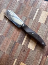 Vintage CUTCO No 68 Cheese Knife / Spreader 8" Brown Swirl Handle - USA Made