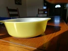 Pyrex VERDE One Quart Casserole Dish  Vintage