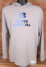 Nike North Carolina UNC Tar Heels Campus Collection Hoodie Shirt Gray Medium