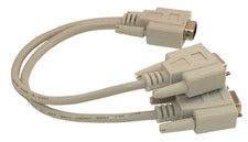 VGA Video Splitter Cable  8inch 15 Pin Male t...