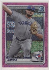 2020 Bowman Chrome Prospects Mega Box Pink Mojo Refractor /199 Alek Manoah 0cx3