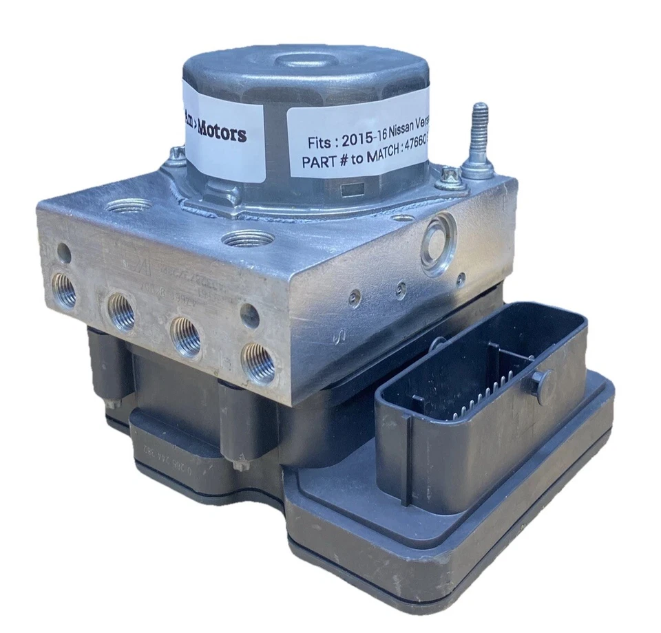 Módulo de bomba de freno ABS 2015-2016 Nissan Versa 1,6 AT | 47660 9KL0A reacondicionado Foto 2 de 4