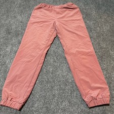Uniqlo Sweatpants Kids Girls 13 Pink Pull On Jogger Ribbed Cuffs Comfort