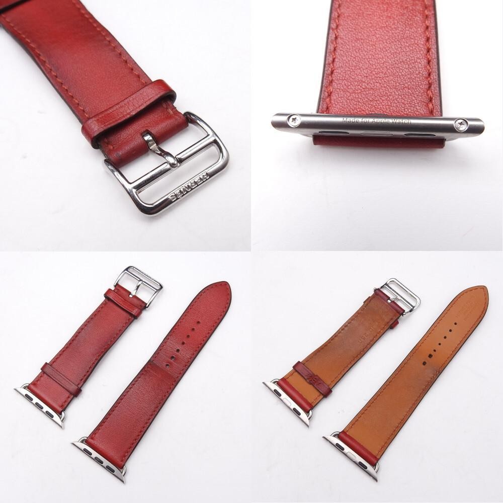 Apple Watch Hermès Genuine Leather Band 44mm Rouge Piment Apple Watch Hermès Genuine Leather Band 44mm Rouge Piment