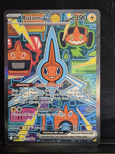 Rotom ex 126/094 Special Illustration Rare Phantasmal Flames Holo NM Pokemon 🥋✨
