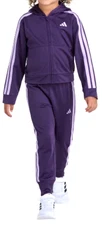 adidas Kids Jacket and Pants 2-piece set Purple Size 7