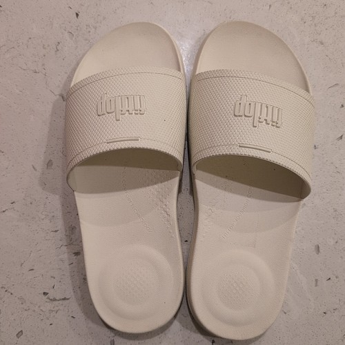 Fitflop Iqushion Women's Pool Slides White Size 10 - Picture 5 of 10