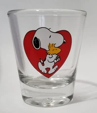 Snoopy Heart 1½ Shot Glass