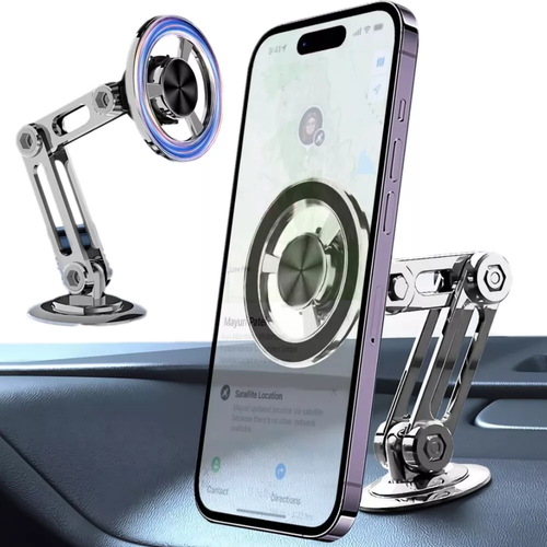 Universal 360° Pro Strong Magnetic Car Phone Holder Dashboard Mount Aluminum - Picture 3 of 8