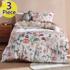 I Spy Something Wild SINGLE Bed Reversible Quilt Cover Set. Monkeys. 3 Piece