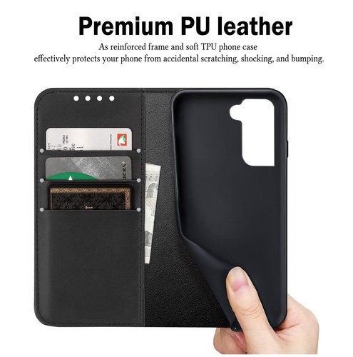 Funda de cuero tipo billetera abatible personalizada para teléfono Samsung Galaxy S24 A15 A35 - Imagen 12 de 78