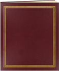 Xl 50 Beige Page Scrapbook (25 Sheets), Burgundy Red