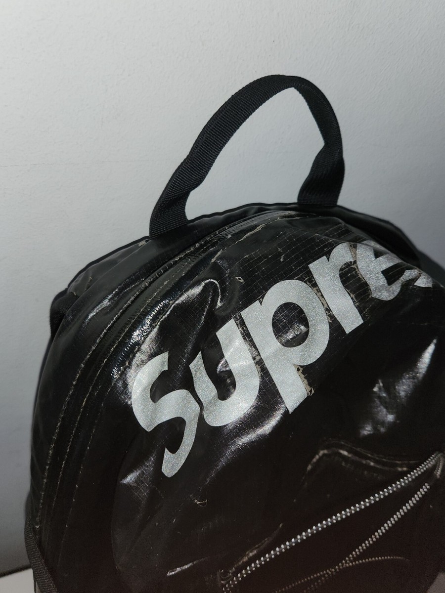 FW17 Supreme black backpack Cordura Fabric box logo