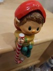 Vintage Hallmark Cards Elf Pixie Shelf Sitter Christmas Holiday Stocking Holder  — photo 3