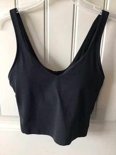 🌼Lululemon Align Tank Top *Nulu (Padded) Black Size 2 EUC⭐️⭐️