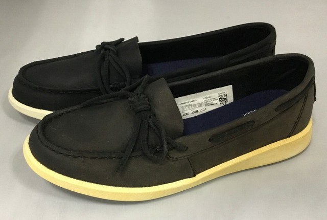 Sperry STS82434 Oasis Canal Black Leather Women's Boat Shoes Size 6.5 OBI | eBay