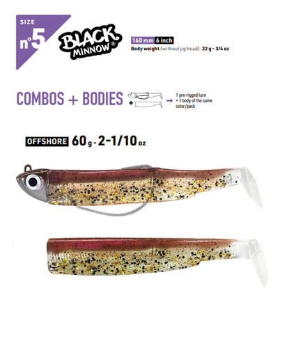 ARTIFICIALE FIIISH BLACK MINNOW SPINNING TRAINA SERRA SPIGOLE MARE VARIE MISURE - Foto 15 di 20