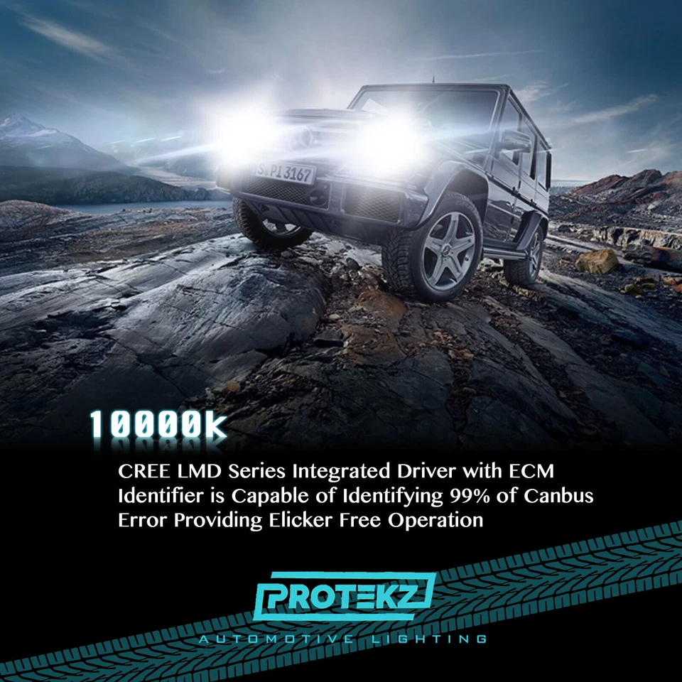 Kit de faros LED Protekz 2 bombillas haz alto H9 6000K para Volvo Xc90 2017-2019 Foto 3 de 4