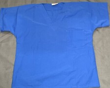 NightinGale Scrubs Top Small Royal Blue Workwear Unisex V-Neck New Feather Soft