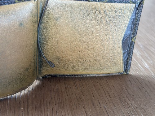 Louis Vuitton Rare Vtg Money Clip Wallet Monogram Canvas Saks Fifth Damaged - Picture 5 of 10