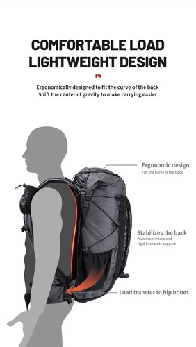 Outdoor Hiking Bags Large Capacity Hiking Backpack Mountaineering Backpack Bag - Bild 15 von 27