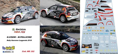 FORD FIESTA R5 MARCHETTI RALLY SANREMO 2017 DECALS 1//43