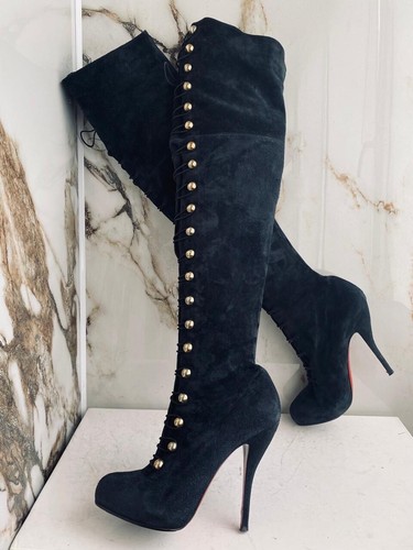 Christian Louboutin Women Boots Very Rare Model Sexy Heels Size 40 - Picture 5 of 17