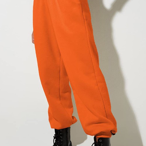 Ladies Sweatpants High Waist Jogger Pants Women Solid Color Sports Lounge Yoga - Picture 9 of 24