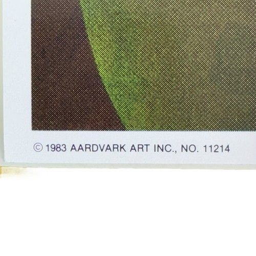 Vintage Andy Mack Black Cat Litho Poster Jungle Out There Aardvark 1983 - Picture 5 of 9