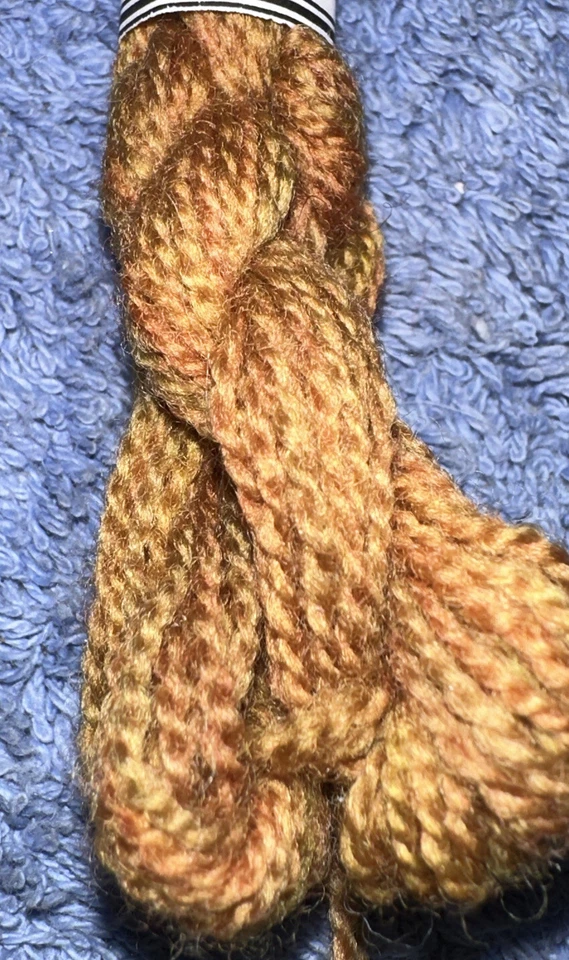 Res Naturae Yarns 100% Merino Wool Crewel Tapestry Yarn Prim Mustard Hand Dyed - Image 3 of 4