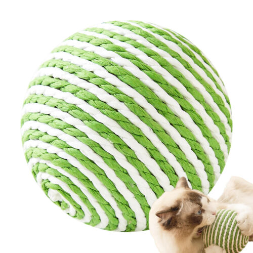 Cat Scratching Ball Multipurpose Cat Toy Sisal Ball w/ Bell grand Cat Claw Ball