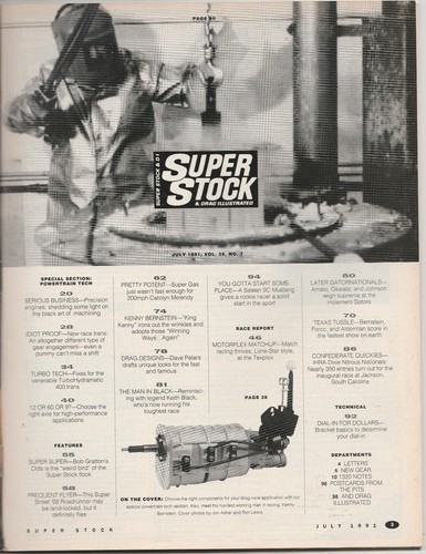 SUPER STOCK & DRAG ILLUSTRIERTES MAGAZIN " ANTRIEBSTECHNIK " JULI 1991 - Bild 2 von 3