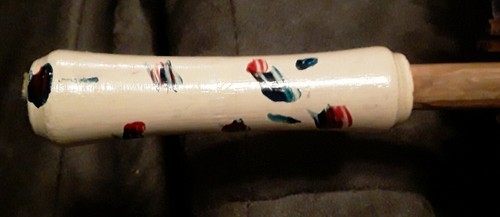 Umbrella Oriental painted floral 32in. Across top beauty piece see photos Descr - Picture 9 of 9