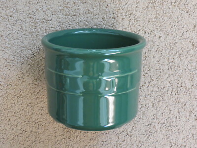 SUPER Longaberger woven traditions 1 pt ivy green salt crock