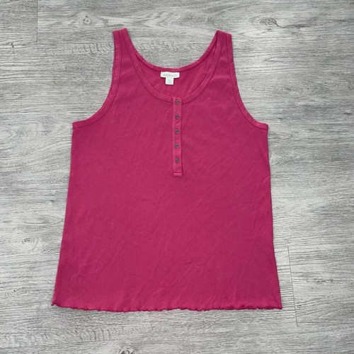 Sundance Women’s Tank Top Size XXL Henley Cami Camisole Blouse Sleeveless Top