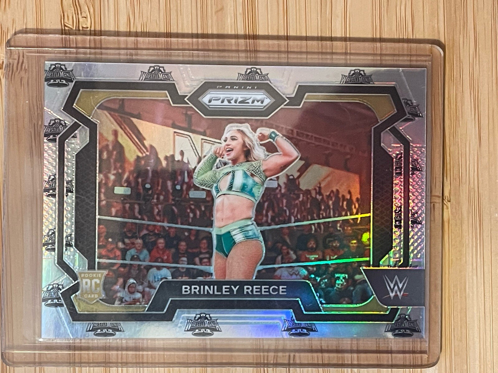 2024 Panini Prizm WWE Brinley Reece Wrestlemania Prizm Rookie RC 7/40