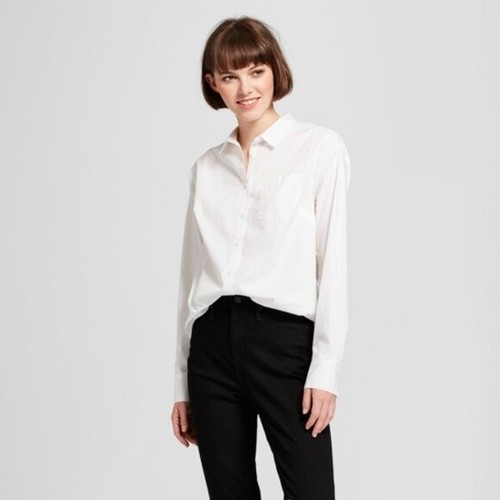 Long Sleeve Button Down Blouse Top 