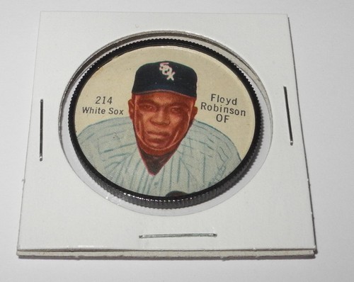 1962 Salada Baseball Coin Pin #214 Floyd Robinson Chicago White Sox Near Mint